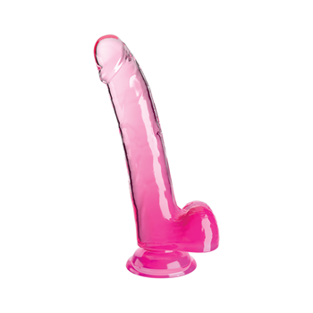 Dildo met ballen - 24 cm